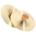 thumbnail image 1 of OUNONA Opera Performance Cymbals Copper Golden Designed For Musicians 1 Pair, 1 of 8