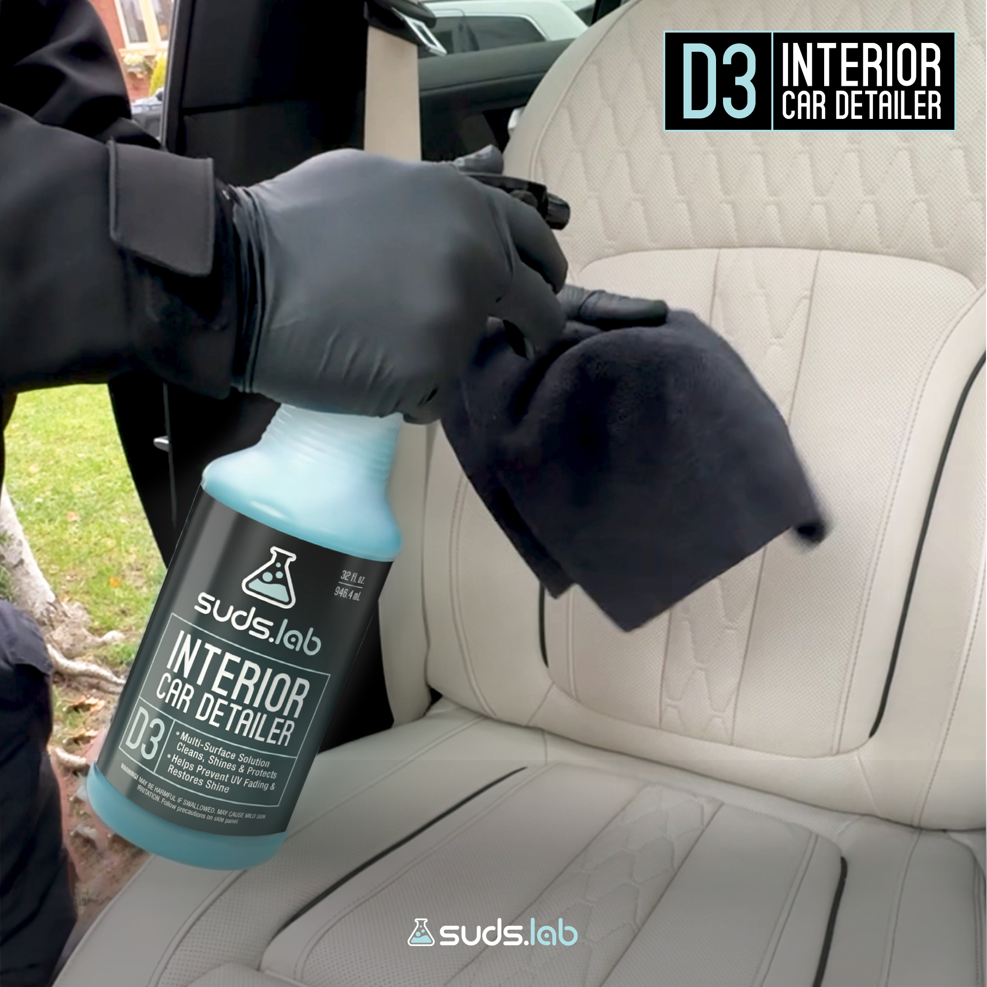Suds Lab D3 Interior Car Detailer, 32 oz photo 7