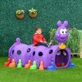 thumbnail image 2 of Qaba Tunnel pour Enfants pour Ramper, Design de Chenille, pour 3-6 Ans, 2 of 10