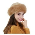 thumbnail image 2 of Baqcunre Hats for Women, Women Warm Mongolian Hat Earmuffs Solid Winter Fashion Hat Solid Thick Woollen Baseball Caps,, 2 of 4