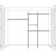 thumbnail image 3 of ClosetMaid Expandable 5 Feet to 8 Feet Closet Systems, Silver, 3 of 3