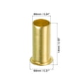thumbnail image 2 of Unique Bargains 6mm ID 8mm OD Brass Compression Insert, 18Pcs Insert Tube Support Compression Fitting Accessories Kit, 2 of 5