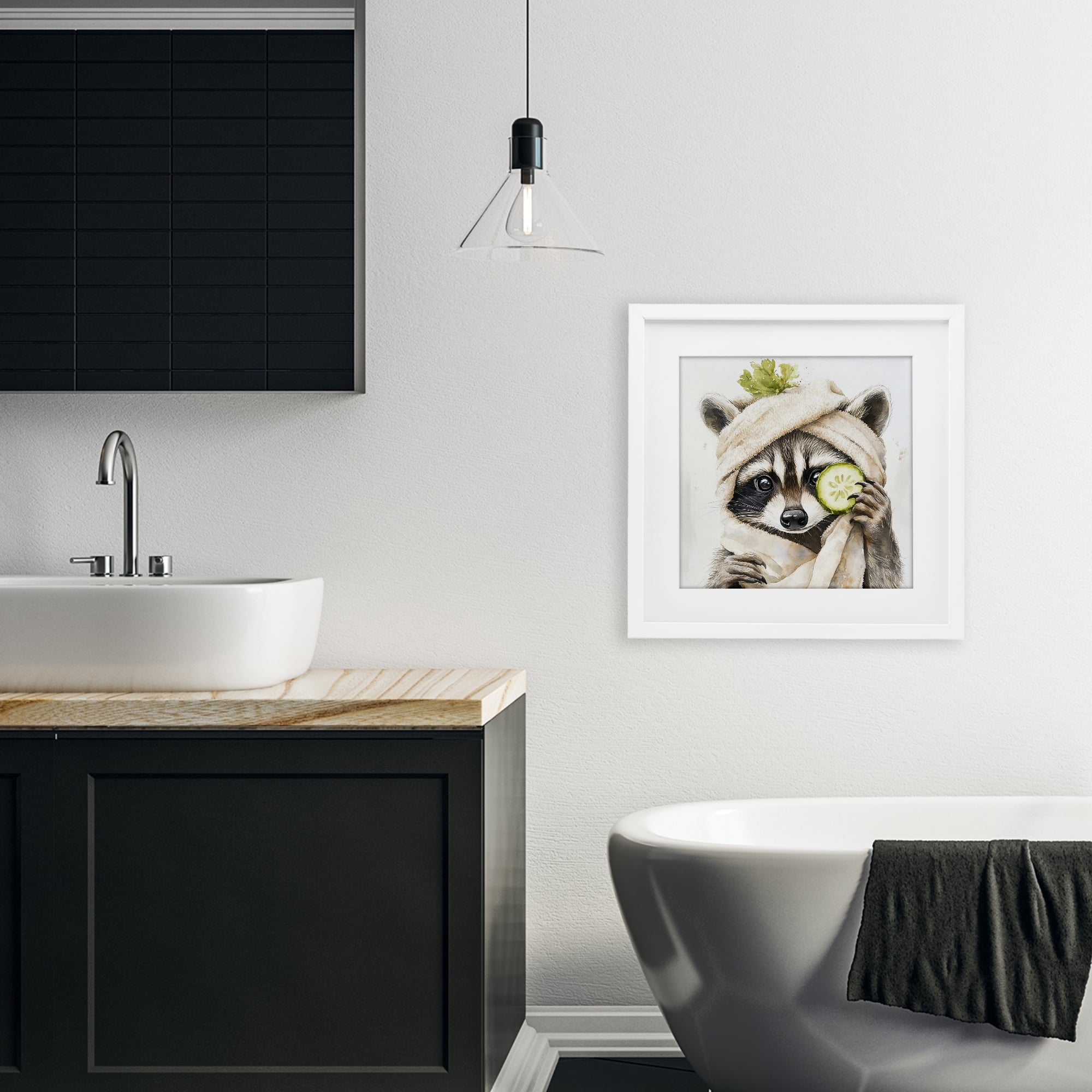 Stupell Industries Time To Depuff Self Care White Framed Print Under Glass, design by Tina LeCour