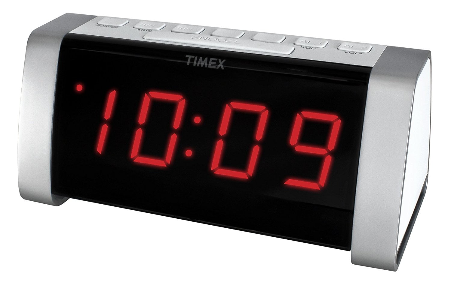 Timex T235WY AM/FM Dual Alarm Clock Radio - White - Walmart.com