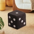 thumbnail image 6 of CaiYueKe Plush Cube Stool Ottoman Footrest Pouf Bench Seat with Removable Washable Cover for Living Room Bedroom Entryway Dorm Home Decor Accent Furniture, 6 of 7