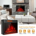 thumbnail image 6 of Gymax 28'' Electric Fireplace Recessed 900/1350W Fireplace Heater w/ Remote Control, 6 of 10