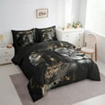 thumbnail image 3 of Feelyou Tribal Black Princess Twin Bedding Sets 7-Piece, Wildlife Lion King Bedding Comforter Set, Southwestern Bohemian Style Reversible Sheet Sets, Luxury Bedroom Decor, 3 of 7