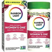 Rainbow Light Multivitamin for Women, Vitamin C, D & Zinc, Probiotics, Womens One Multivitamin Provides High Potency Immune Support, Non-GMO, Vegetarian, 60 Tablets