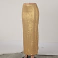 thumbnail image 5 of A Line Sequin Maxi Skirt Women High Waist Straight Shiny Split Maxi Skirt Female Streetwear Skirt Skirt with Pockets Womens Pencil Skirt Leather Skirt Sweater Skirt Swimsuit Wrap Skirt Skirt Spray, 5 of 7