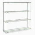 thumbnail image 4 of Nexel 5 Tier Stainless Steel Wire Shelving Starter Unit, 60"W x 18"D x 74"H, 4 of 5