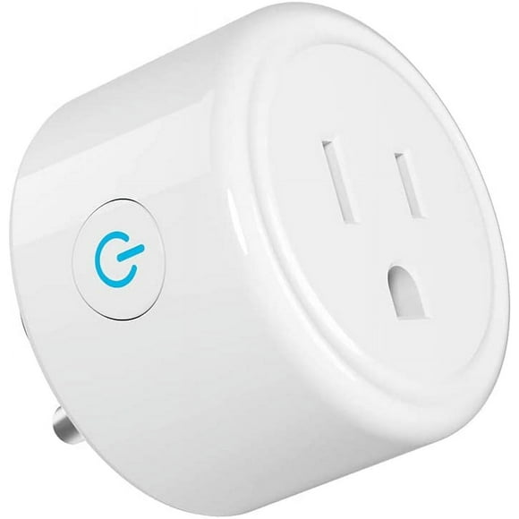 Mini Smart Plug Compatible avec Alexa et Google Home, Prise Wifi Socket Télécommande avec Fonction Timer, Ne Supporte Que le Réseau 2.4Ghz, Aucun Hub Requis, Etl Fcc Listé (1 Pack)