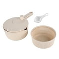 thumbnail image 1 of Salad Spinner Fruit Vegetable Dryer Strainer Sifter Manual Vegetables Rice Washing Tool for Kitchen SuppliesBeige, 1 of 22