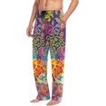 thumbnail image 5 of Japanese Patterns Classical Flower Ghost Pajama Pants, Men's Lounge Pants Light with Drawstring and Pockets, Christmas New Year Birthday Father's Day Gifts, 5 of 7