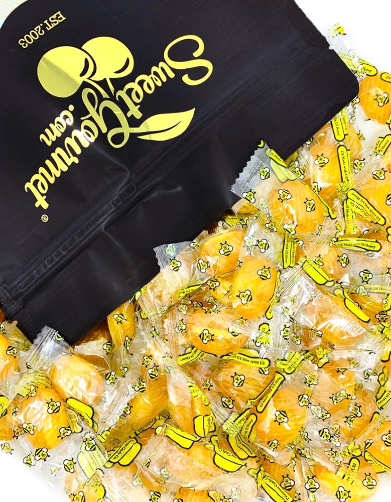 Double Honey Filled Candies | Honey Filled Hard Candy Wrapped Bulk | 2 pounds
