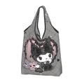 thumbnail image 1 of Custom Fashion Printed Kuromi Cartoon Anime Manga Tote Shopping Bags Portable Shoulder Shopper Handbag, 1 of 5