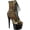 Gold Leopard Metallic/Black Synthetic, variant on Women's Pleaser Adore 1020LP Bootie