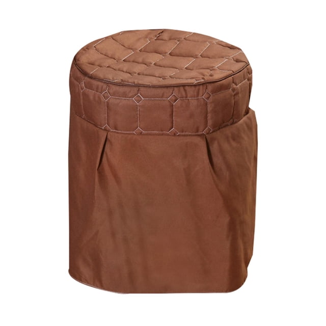 Fundas para sillas redondas de salón de belleza, accesorios para salones de spa en casa y barberías. Café