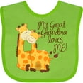thumbnail image 3 of Inktastic My Great Grandma Loves Me Boys or Girls Baby Bib, 3 of 4