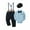 Blue, variant on CARETOO Baby Boy Clothes Suits Romper Suspender Pants Beret Hat Bow Tie 3-18M Gentleman Outfits 4pcs