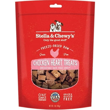 Stella And Chewys Dog Freeze-Dried Treat Chicken Hearts 11.5oz.