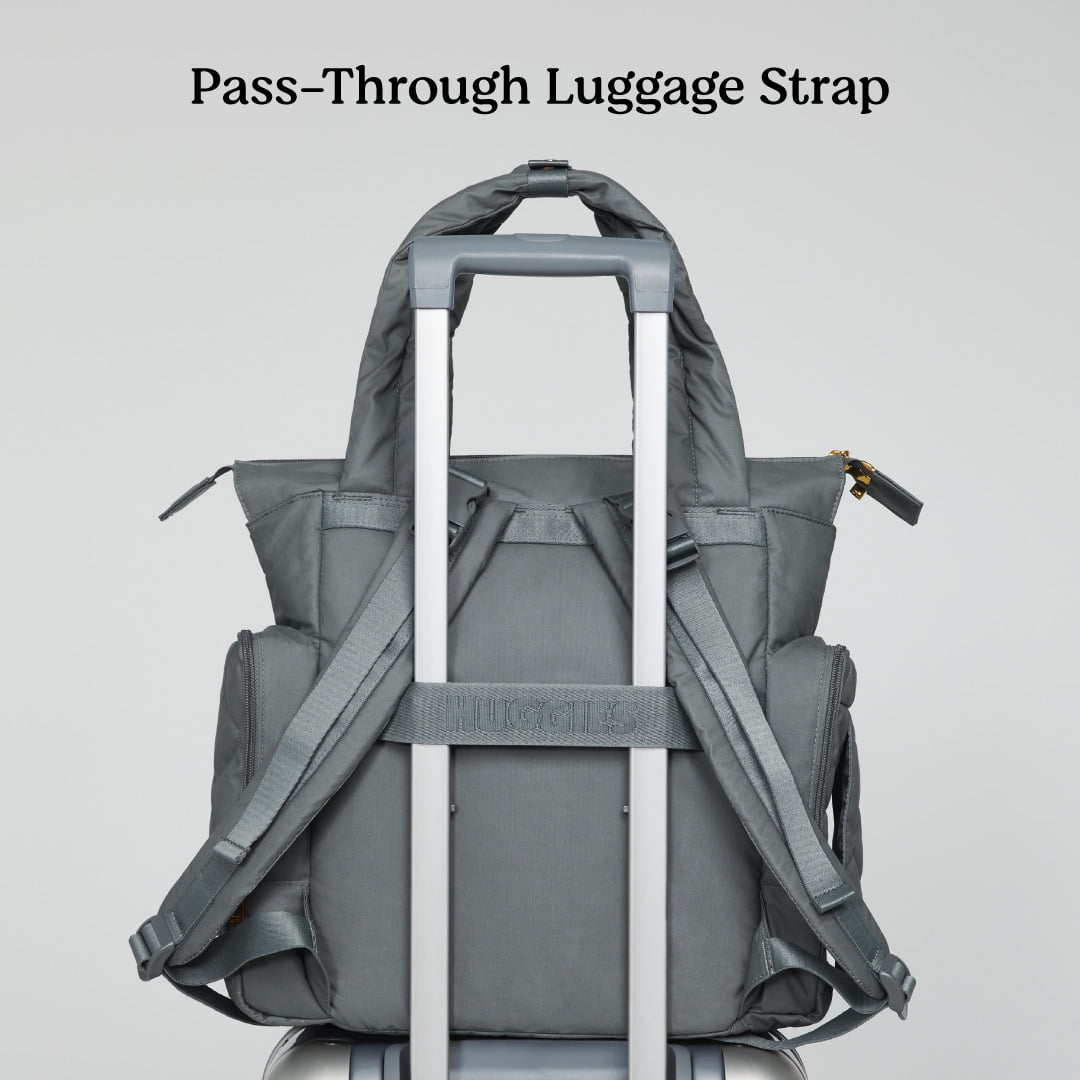 Huggies Cozy Hugg Pack Diaper Bag, Quiet Shade, Gray