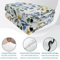 thumbnail image 4 of Twin XL Quilt Set 68''x98'', Blue Yellow Floral Spring Lightweight Bedspread Coverlet Set with 2 Pillow Shams, Green Pastoral Summer Botanical Breathable All Season Quilt Bedding for Dorm/Guest Room, 4 of 9