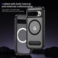 thumbnail image 3 of Dteck Magnetic & Seamless Stand for Google Pixel 9 Pro XL, Compatible with MagSafe, Military Grade Drop Protection, Slim Frosted Rugged Kickstand Phone Case for Google Pixel 9 Pro XL,Matte Black, 3 of 7