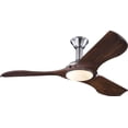 thumbnail image 1 of Monte Carlo 3MNLR56BSD-V1 Minimalist LED Ceiling Fan, 56", Brushed Steel, 1 of 1