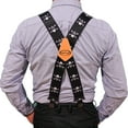 thumbnail image 5 of MELOTOUGH Suspenders For Men With Metal Clips 2 Inches Wide Fully Elastic Suspenders Adjustable X-Back Heavy Duty Work Suspenders Skull, 5 of 8