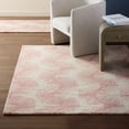thumbnail image 2 of NICOLE MILLER NEW YORK Kendall Slinky Geo Handcrafted Area Rug, 100% Wool Rug, Rose, 3'x5', 2 of 9