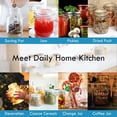 thumbnail image 7 of 48oz Food Storage Canister Glass Jars with Clamp Airtight Lids and Silicone Gaskets for Multi-Purpose Kitchen Containers - Clear Square (2 Pack), 7 of 7