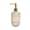 Khaki, variant on Jubipavy 400ml Diamond-Cut Glass Soap Dispenser, Refillable Pump Bottle for Hand Soap Shampoo Lotion, Khaki/Blue/Green/Gray Options