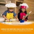 thumbnail image 3 of Curious Chef 11-Piece Pink and Green Chef's Kit for Kids, Includes Real Cooking and Baking Tools, Dishwasher Safe and Made with BPA-Free Plastic, 3 of 6