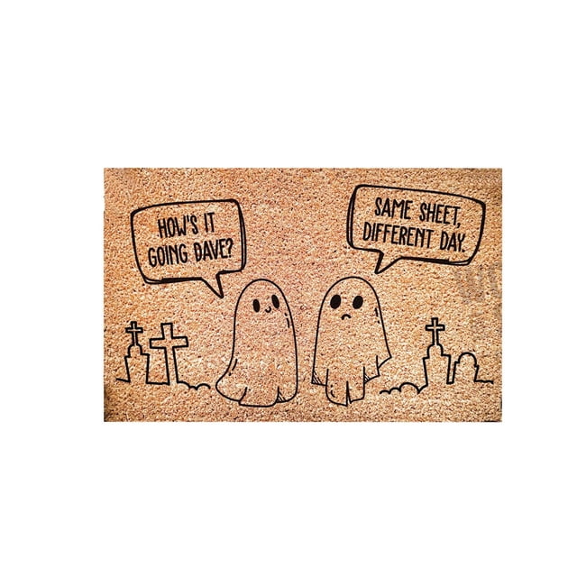 TIELUTT Halloween Door Mat Non Front Door Mat Outdoor Entrance Funny Door Mat Indoor Outdoor Non Shedding Carpets for Living Room Fuzzy Blanket Rope Throw Blanket Big Blanket for Couch Small Soft Rug