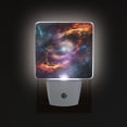 thumbnail image 3 of Colorful Galaxy with Swirling Nebulas Night Light 2 Pack LED Nightlight Plug into Wall Dusk to Dawn Sensor Soft White, 3 of 7