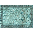 thumbnail image 1 of Ahgly Company Indoor Rectangle Persian Light Blue Traditional Area Rugs, 7' x 9', 1 of 4