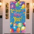 thumbnail image 5 of Uxgjfwu 2026 New Year Eve Decor Banner, Party Atmosphere Hanging Cloth Backdrop, Festive Door Curtain Wall Decoration for Holiday Celebration Home Decor, 5 of 6