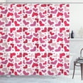 thumbnail image 1 of Ambesonne Valentines Shower Curtain, Affection, 69"Wx84"L, Pink Ruby Dried Rose, 1 of 3