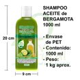 thumbnail image 4 of Bergamota 2X 1000 VIVONATURAL. 2 Shampoos Aceite de Bergamota 1000 ml, 4 of 5