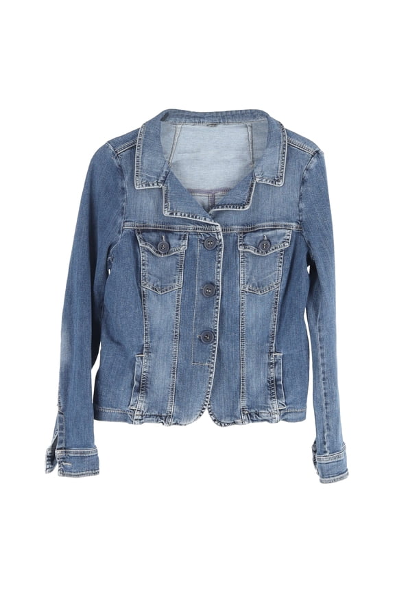 Pre-Owned Max Mara Weekend Button-Down Denim Jacket in Blue Cotton