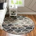 thumbnail image 1 of Rugs.com Lattice Frieze Collection Rug – 6' Round Blue Multi Medium Rug Perfect For Kitchens, Dining Rooms, 1 of 9