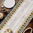 thumbnail image 2 of Thanksgiving Pumpkins Table Runner, Autumn Thanksgiving Kitchen Dining Table Decoration for Home Party Decor 13x108 Inches, 2 of 9