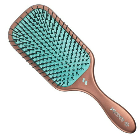 spornette ion fusion cushion paddle brush (#172) with nylon ball-tipped bristles for hair straightening, detangling, smoothing short, medium, long hair on men, women,