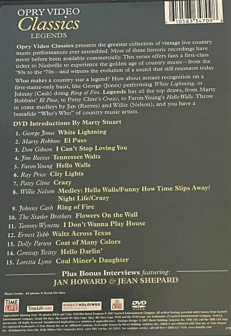 ミュージック Opry Video Classics DVD BOX Amazon.com: Opry Video Classics : Opry Video Classics