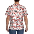 thumbnail image 3 of Bixox Men's Forest Mushrooms Printed Short Sleeve Skinny Athletic T-Shirt, 3 of 6