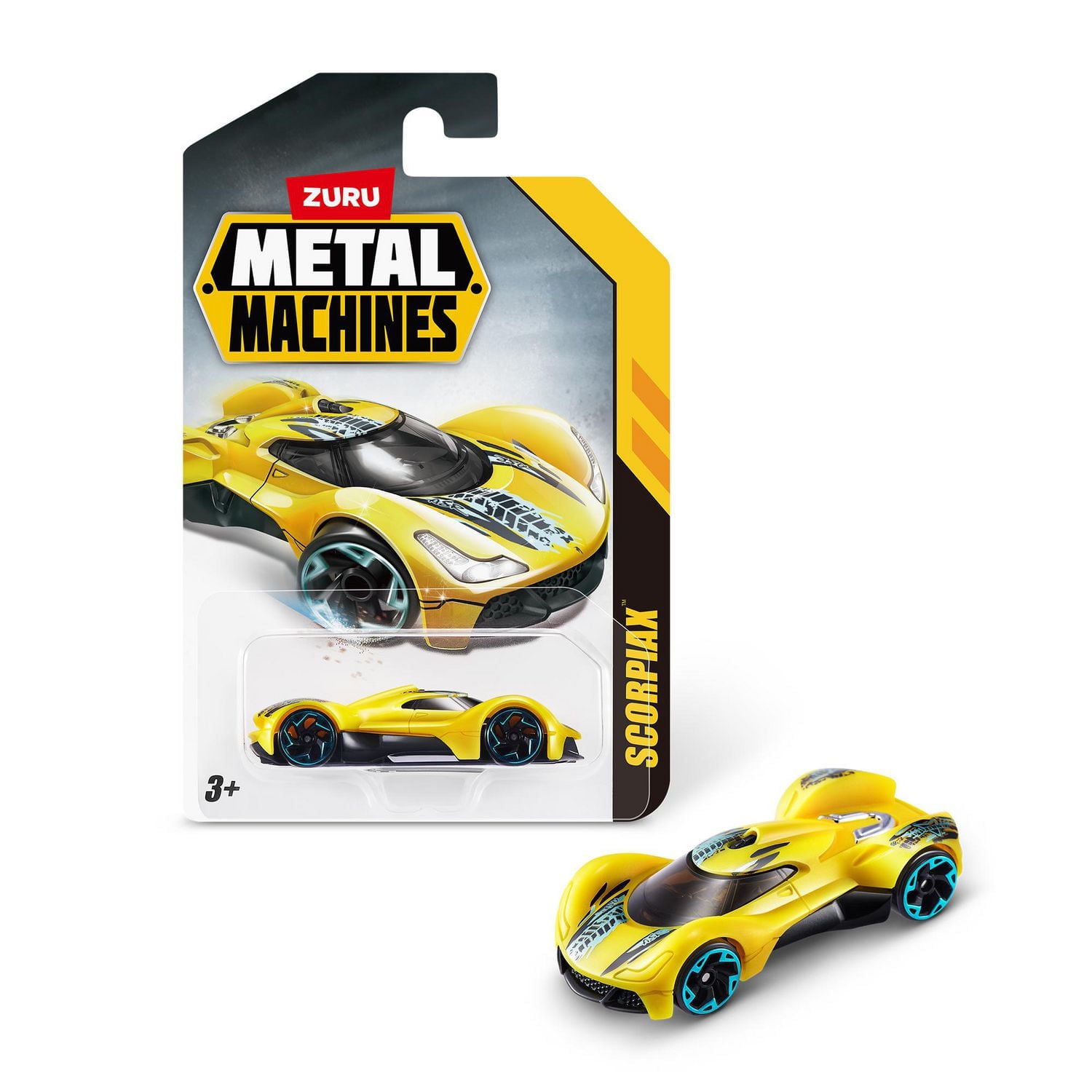 Ensemble de 1 petite voiture de course Machines en métal de ZURU (les styles peuvent varier