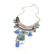 thumbnail image 2 of Retro Turquesa Hoja Borla Llamativo Collar Chunky Bubble Bib-Azul jinwen collar vendimia de la declaración, 2 of 5