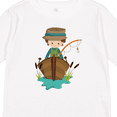 thumbnail image 4 of Inktastic Fishing Boy, Fisherman, Fishing Rod, Brown Hair Boys Long Sleeve Toddler T-Shirt, 4 of 5