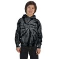 thumbnail image 1 of Jóvenes 8.5 oz. Sudadera con capucha tie-dyed SPIDER BLACK XS teñido anudado CD877Y, 1 of 1