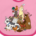 thumbnail image 4 of Inktastic Happy Farm Animals Boys or Girls Baby Bib, 4 of 4